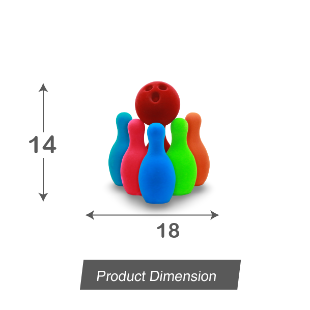 Bowling Set Six pins with one ball 5.5