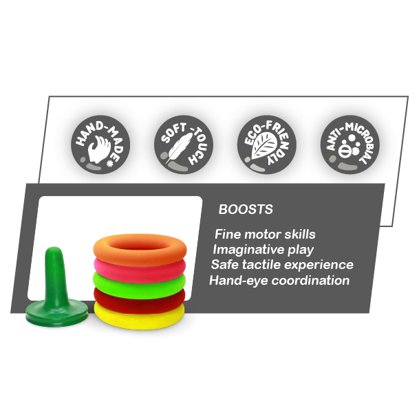 Squishy Rings Squishy Toy Rings - Enhance Fine Motor Skills & Coordination